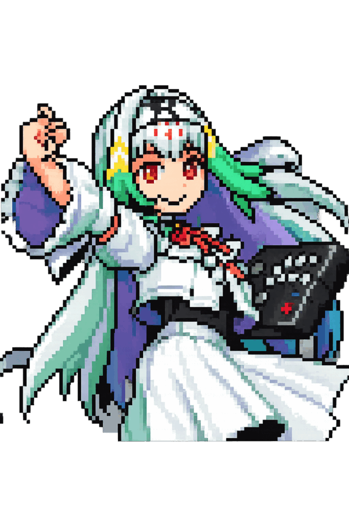 天宿なげきのビジュアル。ドット絵になっている。